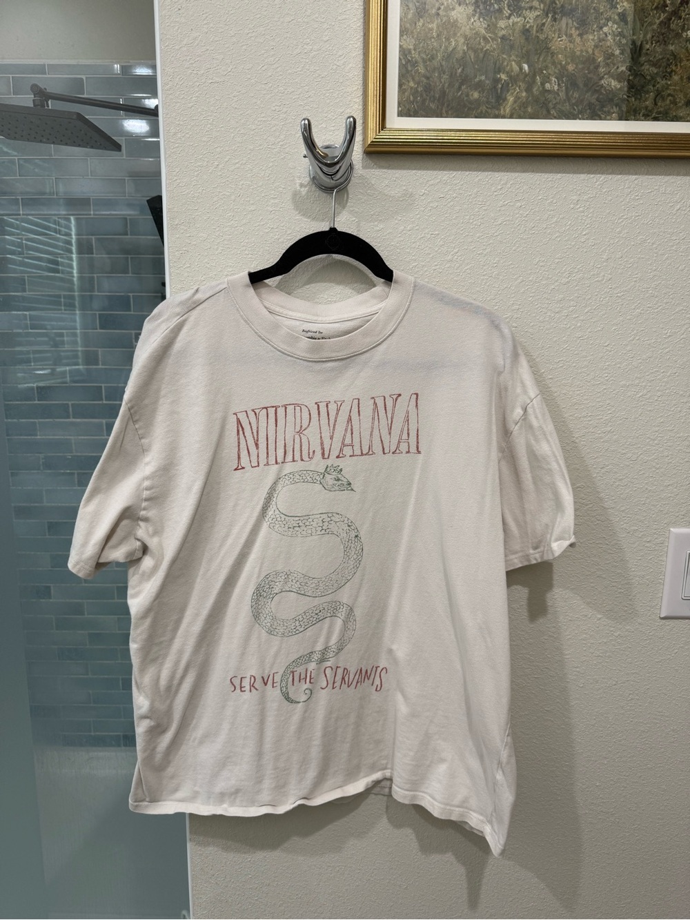 Abercrombie Women’s A&F Essentials Boyfriend Tee - Nirvana